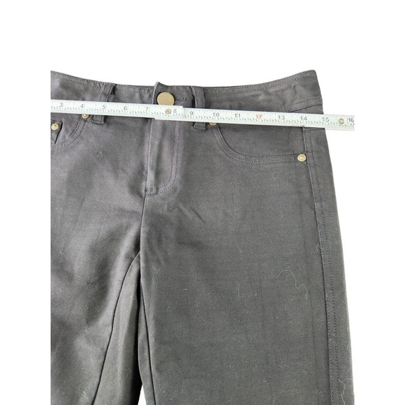 International Concepts Women Black Modal Blend Ankle Zipper Jeans Size 2 - Picture 6 of 8